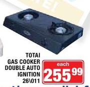 Totai Gas Cooker Double Auto Ignition 26/011-Each