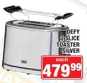Defy 2 Slice Toaster Silver-Each