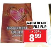 Warm Heart File Flip-30 pages