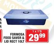  Formosa Food Saver & Lid Rect 10Ltr-1's