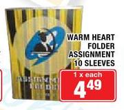 Warm Heart Folder Assignment 10 Sleeves-Each