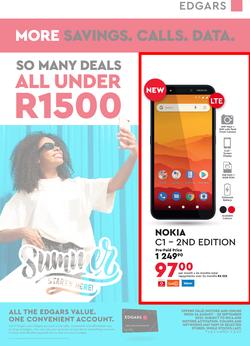 Edgars Cellular : So Many Deals Under R1500 (24 August - 5 September 2021), page 1