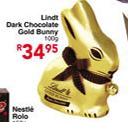 Lindt Dark Chocolate Gold Bunny-100Gm
