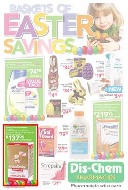 Dischem : Baskets of Easter Savings (18 Mar - 7 Apr 2013), page 1