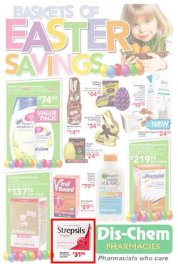 Dischem : Baskets of Easter Savings (18 Mar - 7 Apr 2013), page 1