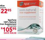 Spa Tone 100% Natural Iron Supplement-28 Sachets