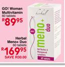 Herbal Meno + Duo-60 Tablets