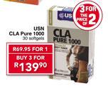 USN CLA Pure 1000 30 Softgels