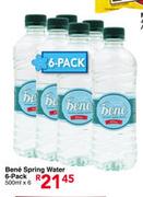 Bene Spring Water 6-Pack-6X500ml