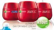 Garnier Ultra Lift Day or Night Cream(50ml)-Each