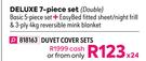 Romi Deluxe 7 Piece Duvet Cover Set Double