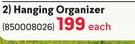 Camp Master Hanging Organizer