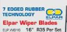 Elpar Wiper Blades 16" ELPWB16-Per Set