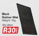 Black Rubber Mat Weight 1kg FEDVBM4