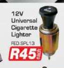 12V Universal Cigarette Lighter FEDSPL13