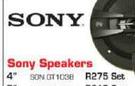 Sony 4" Speakers SON GT1038-Set