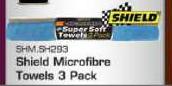 Shield Microfibre Towels-3 Pack