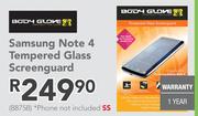 Body Glove Samsung Note 4 Tempered Glass Screenguard