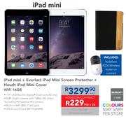 iPad Mini + Everlast iPad Mini Screen Protector + Houdt iPad Mini Cover WiFi 16GB-Each