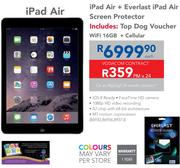 Apple iPad Air WiFi 16GB+ Cellular+ Everlast iPad Air Screen Protector-Each