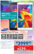 Samsung Galaxy Tab 4 7" 8GB-On A My Gig 1