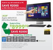 Acer Aspire AZ3-615 i3 All-In-One Desktop(Trade-in Price)