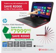 HP Pavilion X360 Notebook(Trade-in Price)
