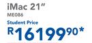 Apple iMac 21"(Student Price)