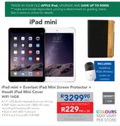 Apple iPad Mini + Everlast iPad Mini Screen Protector + Houdt iPad Mini Cover WiFi 16GB