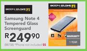 Body Glove Samsung Note 4 Tempered Glass Screenguard