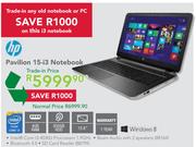 HP Pavilion 15-i3 Notebook(Trade-in Price)