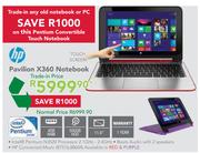 HP Pavilion X360 Notebook Each