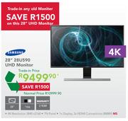 Samsung 28" UHD Monitor 28U590(Trade-In Price)