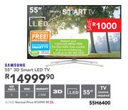 Samsung 55" 3D Smart LED TV 55H6400
