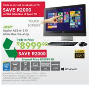 Acer Aspire AZ3-615 i3 All-In-One Desktop(Trade-in Price)