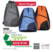 Black My Buddy Backpack 15.6" Each