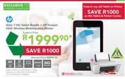 HP Slate 7 HD Tablet Bundle + HP Deskjet 2545 Wireless Multifunction Printer