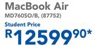 Apple MacBook Air MD760SO/B (Student Price)