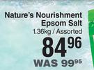 Nature's Nourishment Epsom Salt Assorted-1.36Kg