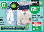 Lifestyle Food Long Life Milk Assorted-6 x 1L Per Pack