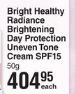 Cetaphil Bright Healthy Radiance Brightening Day Protection Uneven Tone Crean SPF15-50g Each