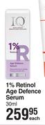 IQ 1% Retinol Age Defence Serum-30ml Each