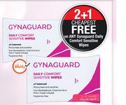 Gyna Guard Daily Comfort Sensitive Intimate Wipes 12 Wipes-Per Pack