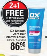 DX Smooth Zero Hair Removal Lotion Assorted-200ml Each