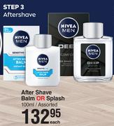 Nivea Men After Shave Balm Or Splash Assorted-100ml Each