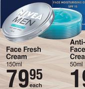 Nivea Men Face Fresh Cream-150ml Each