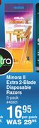 Gillette Minora II Extra 2 Blade Disposable Razors 5 Pack-Per Pack