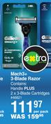 Gillette Mach 3+ 3 Blade Razor-Per Pack