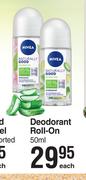 Nivea Naturally Good Deodorant Roll On-50ml Each