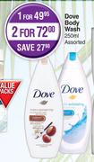 Dove Body Wash Assorted-250ml